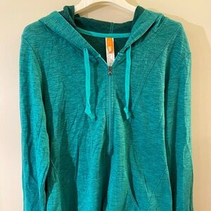Lucy Marbled Turquoise Active Jacket